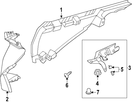 Interior Trim - Quarter Panels for 2023 Porsche Taycan #1