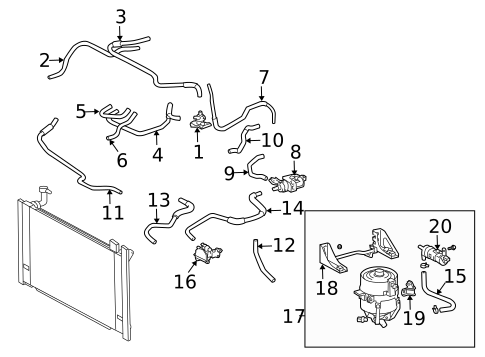 Radiator & Components for 2005 Toyota Prius #0