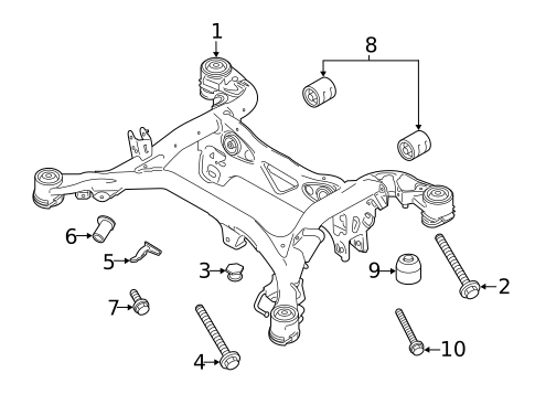 Suspension Mounting for 2021 Porsche Cayenne #0