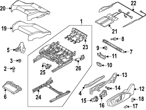 Driver Seat Components for 2025 Audi Q3 #2