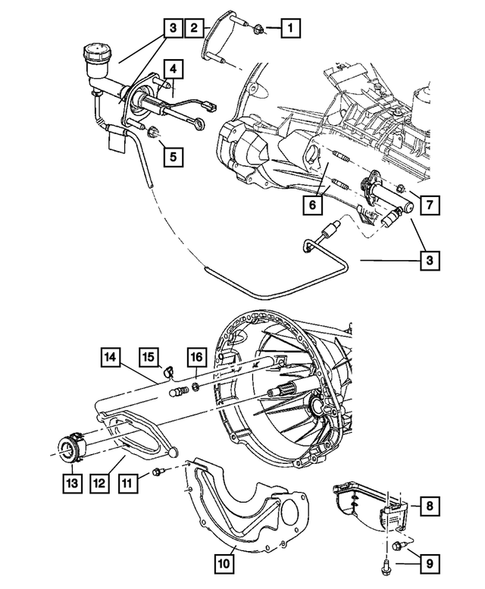 Clutch Controls for 2007 Dodge Ram 3500 #1