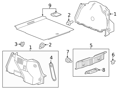Interior Trim - Rear Body for 2016 Buick Verano #1