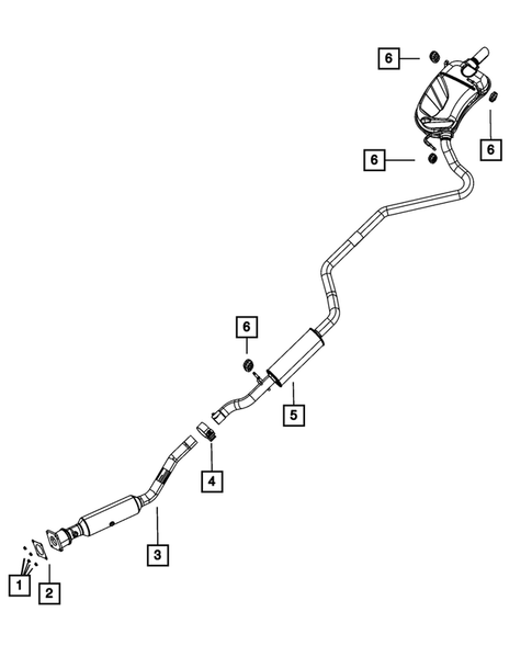 Exhaust System for 2012 Dodge Journey #0