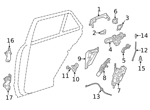 Lock & Hardware for 2015 Mercedes-Benz ML400 #1