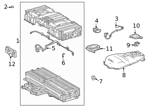 Battery for 2025 Toyota Sienna #1