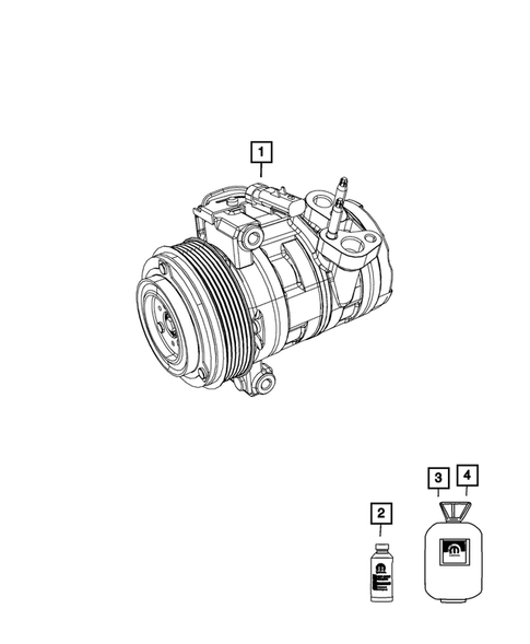 Air Conditioner Compressor and Mounting for 2018 Jeep Compass #0