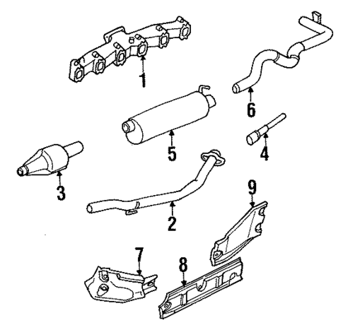 Exhaust Components for 1999 Dodge Ram 3500 #0