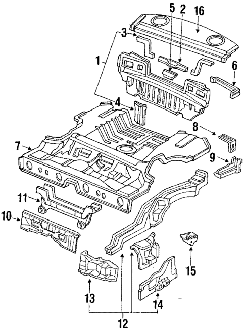 Rear Body for 1990 Honda Civic #0