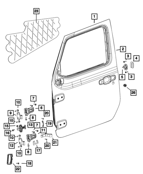 Front Door for 2026 Jeep Gladiator #1