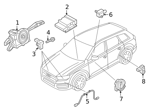 Air Bag Components for 2022 Audi SQ7 #1