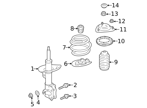 Struts & Components for 2023 Subaru Legacy #0