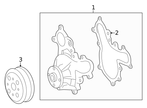 Water Pump for 2015 Toyota Land Cruiser #1