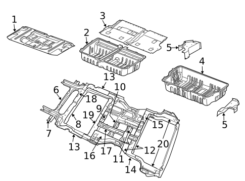 Floor & Rails for 2006 Dodge Grand Caravan #1