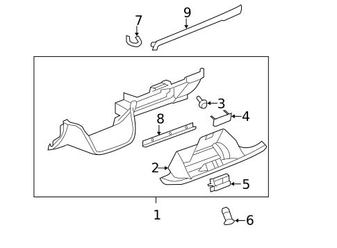 Glove Box for 2011 Chevrolet Silverado 3500 HD #1