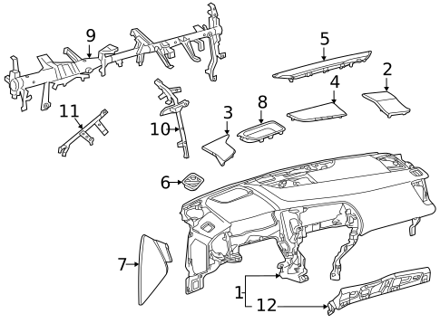 Instrument Panel for 2025 Lexus NX350h #1