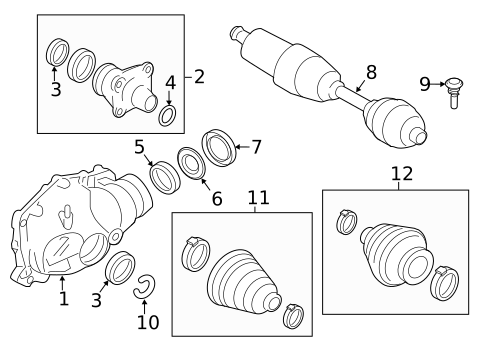 Carrier & Front Axles for 2021 BMW X5 #23