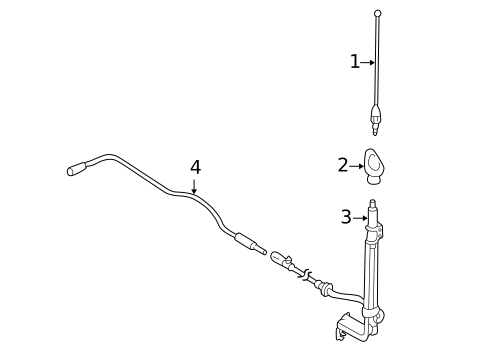 Antenna & Radio for 2006 Mercury Mariner #1