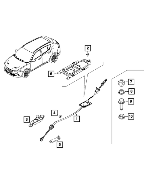 Gearshift Controls and Related Parts for 2024 Dodge Hornet #1
