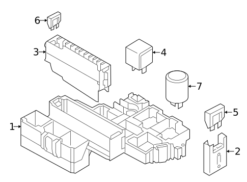 Fuse & Relay for 2015 Audi A6 Quattro #2