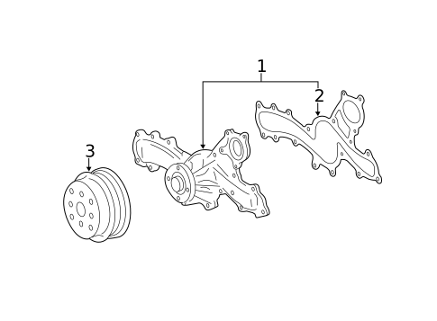 Water Pump for 2008 Toyota Avalon #0
