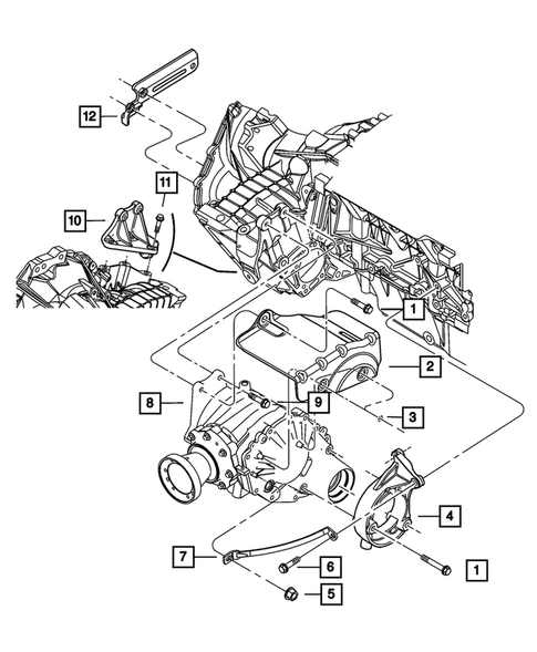 Engine Mounting for 2004 Chrysler Pacifica #3