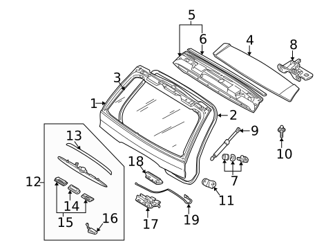 Gate & Hardware for 2000 BMW X5 #0