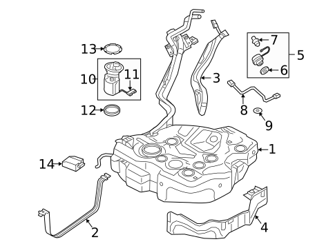 Fuel System Components for 2015 Volkswagen Jetta #1
