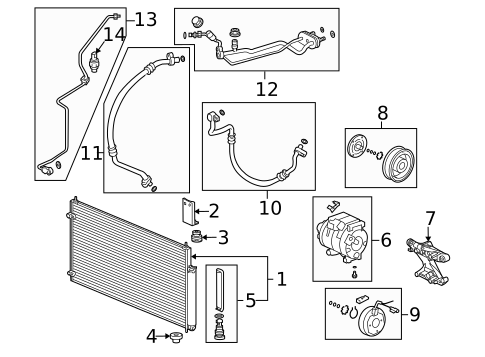 Switches & Sensors for 2010 Acura TSX #1