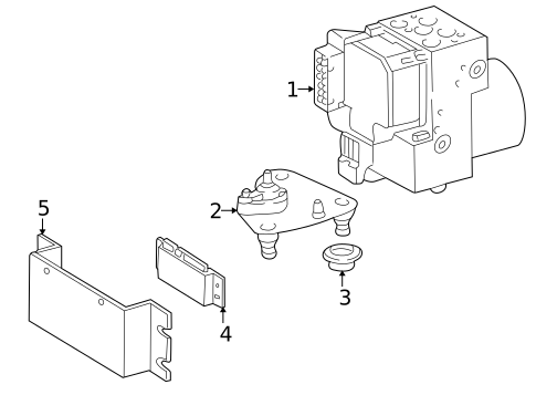 ABS Components for 2004 Mercedes-Benz G55 AMG #0