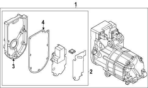 Condenser, Compressor & Lines for 2023 Genesis Electrified GV70 #2