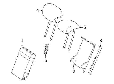 Rear Seat Components for 2021 Mercedes-Benz A35 AMG #2