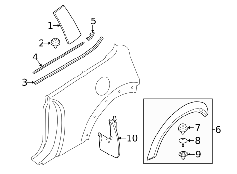 Exterior Trim - Quarter Panel for 2020 Mini Cooper #0