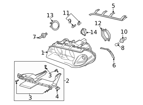 Bulbs - Chassis for 2008 BMW X3 #0