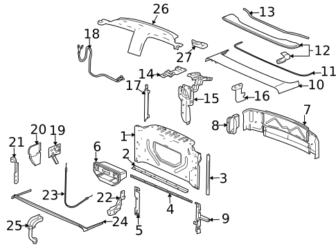 Stowage Compartment for 2005 Chevrolet SSR #0