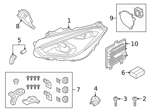Headlamp Components for 2021 BMW Z4 #0
