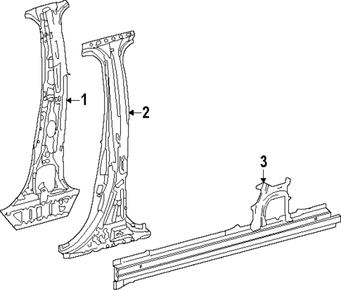 Center Pillar & Rocker for 2024 Toyota Tacoma #1