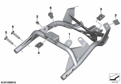 Motorcycle Frame for 2006 BMW-Motorrad HP2 Enduro #2