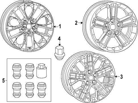 Wheels for 2021 Jeep Wrangler #2