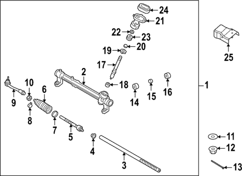 Steering Gear & Linkage for 2022 Hyundai Tucson #1