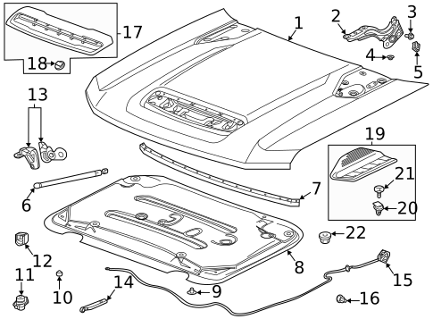 Hood & Components for 2025 Chevrolet Silverado 2500 HD #0