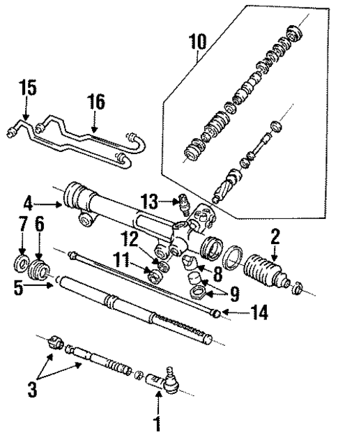 Steering Gear & Linkage for 1992 Ford Taurus #0