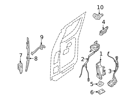Rear Door for 2009 Suzuki Equator #0