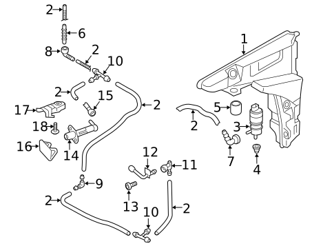 Headlamp Washers/Wipers for 2022 Audi A7 Sportback #0