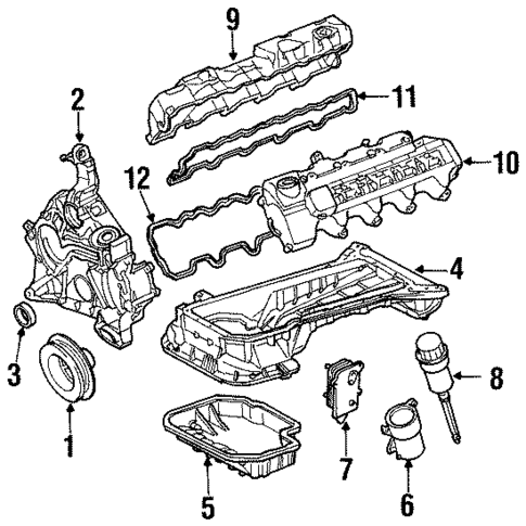 Engine Parts for 1999 Mercedes-Benz SL500 #0