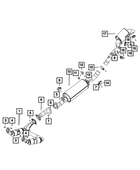 Exhaust System for 2023 Jeep Grand Wagoneer #2