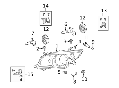 Bulbs - Chassis for 2010 Toyota Corolla #0