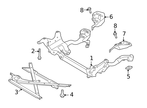 Suspension Mounting for 2010 Audi A5 Quattro #3