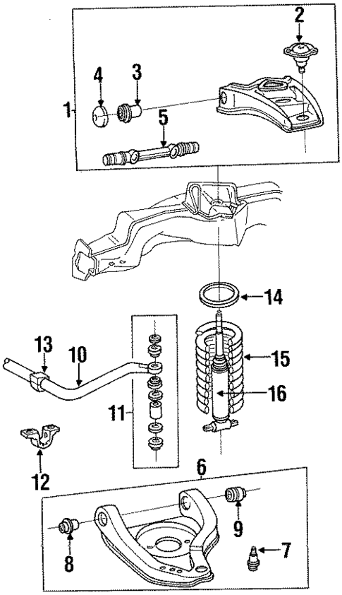 Suspension Components for 1996 Buick Commercial Chassis #0