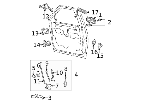 Rear Door for 2004 Ford Expedition #3