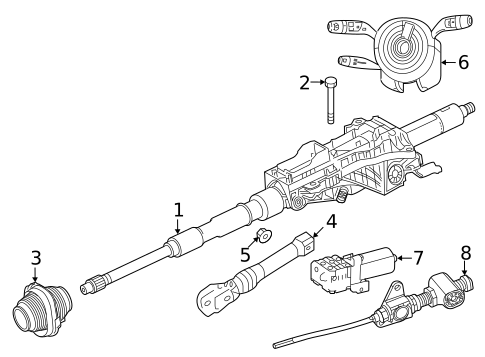 Steering Column Assembly for 2024 Mercedes-Benz E450 #1